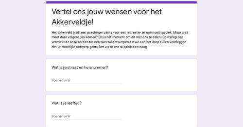 Enquête Akkerveld