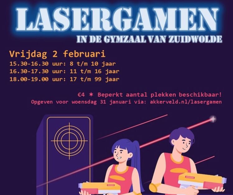 Lasergamen in de sporthal!