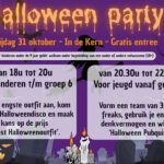 Het is weer zover! Griezelen geblazen tijdens de Halloweenparty 2025 in De Kern!