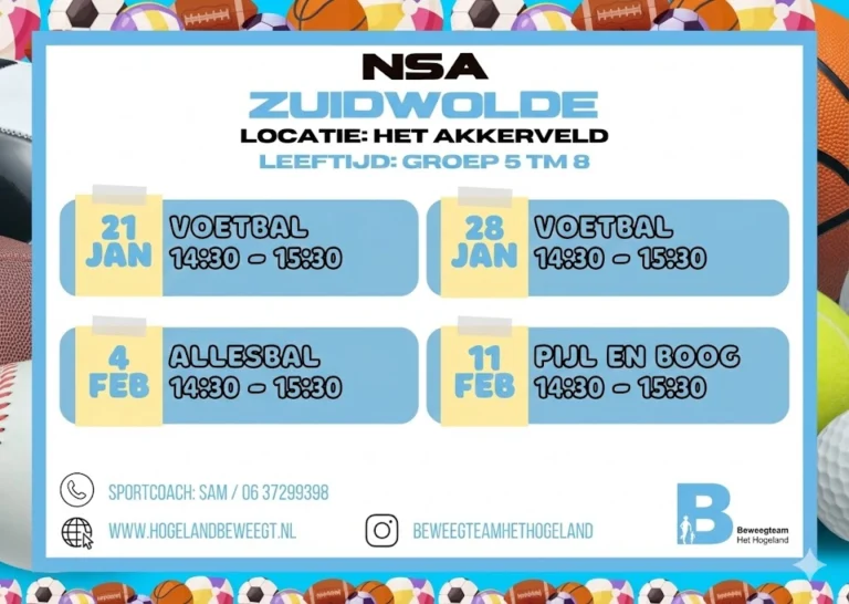 Naschoolse Sportactiviteiten